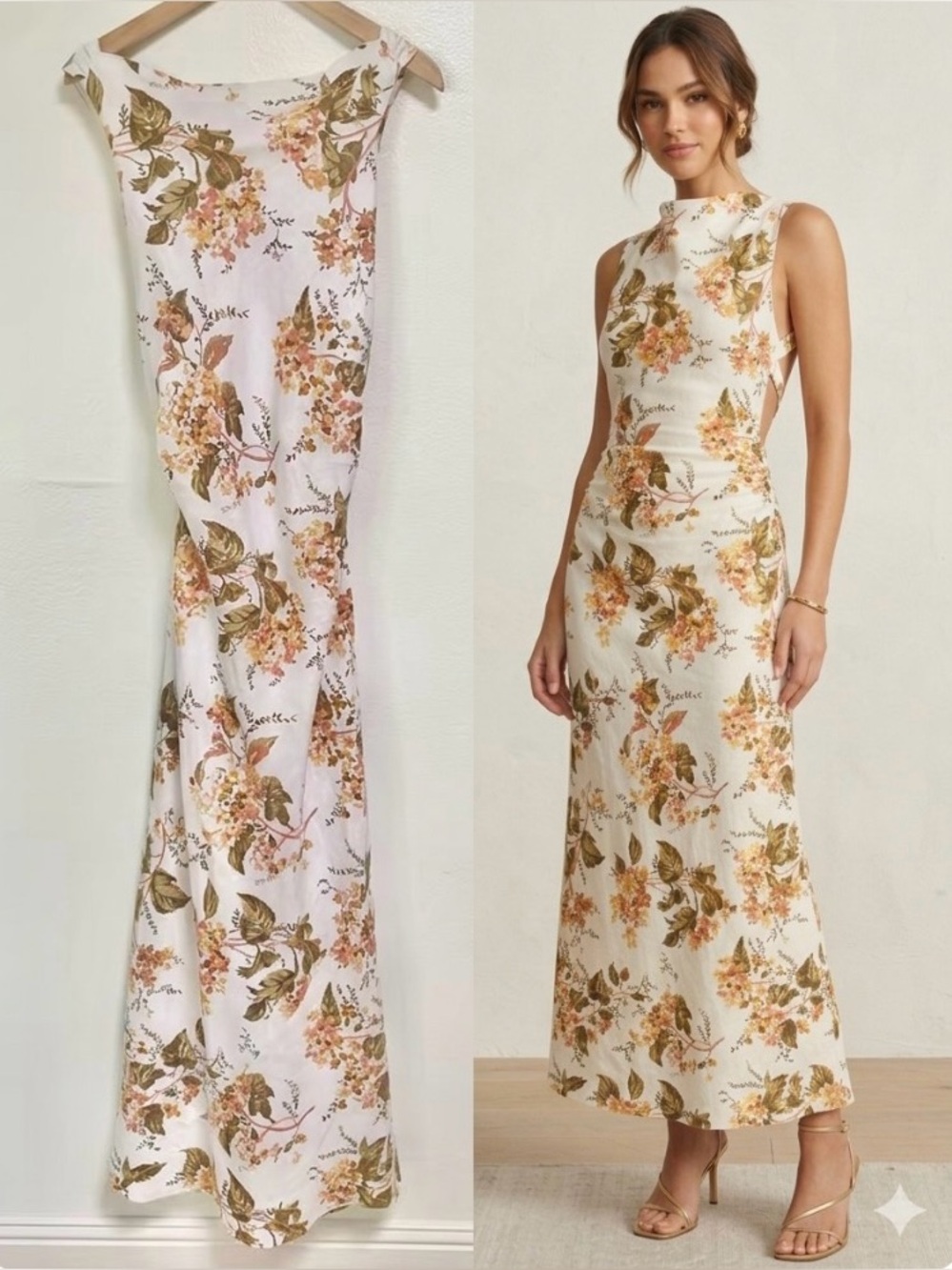 Reformation Casette Bella Linen Dress